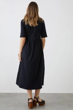 Dorothy Perkins Smock T-shirt Midi Dress 8 Dorothy Perkins Smock T-shirt Midi Dress -Perkindo Store bqq11873 black xl 2