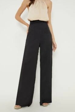 Dorothy Perkins Tall Satin Wide Leg Trousers -Perkindo Store bqq11898 black xl 1
