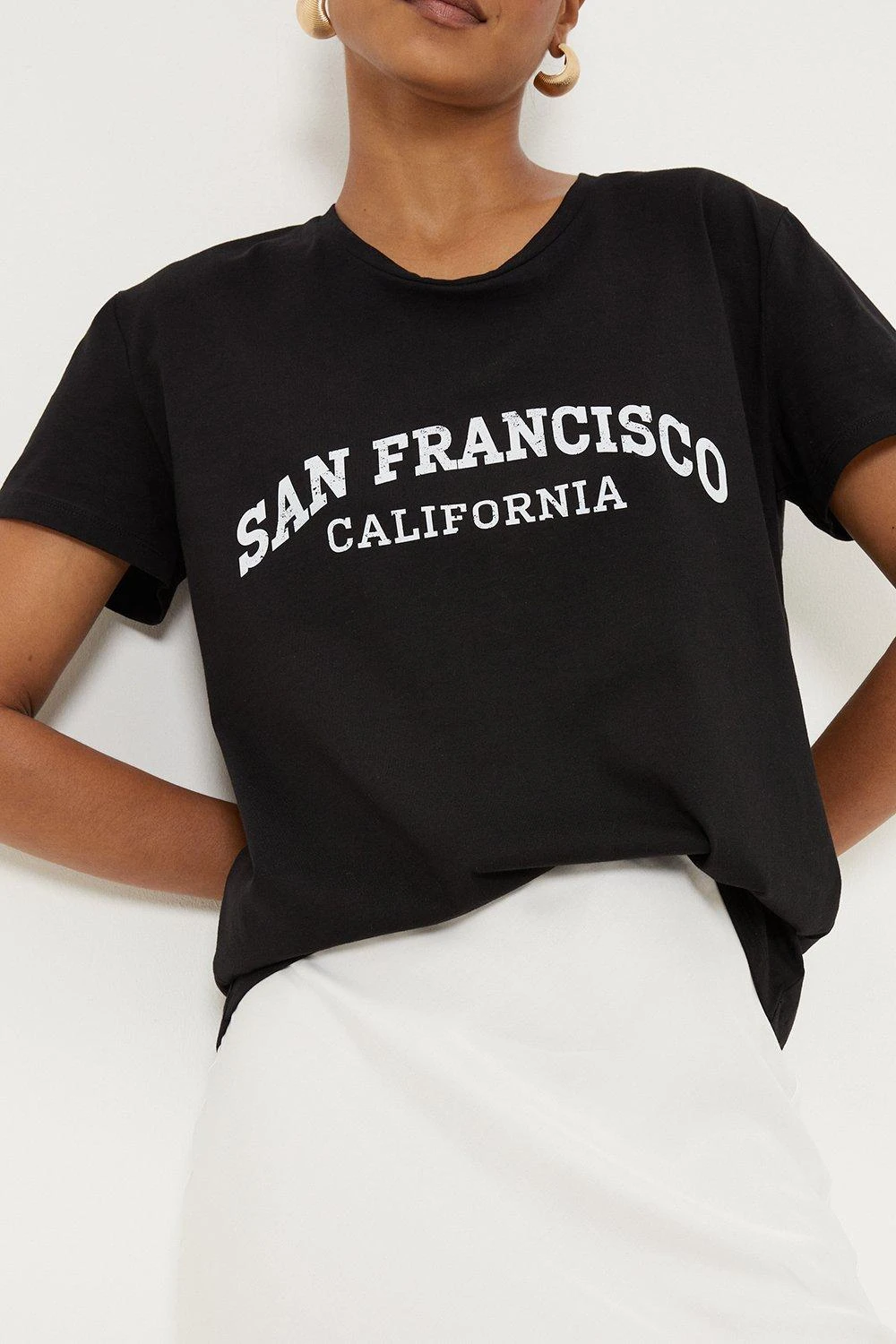 Dorothy Perkins San Francisco Longline Logo T-shirt 4 Dorothy Perkins San Francisco Longline Logo T-shirt - Image 2