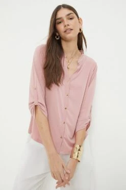 Dorothy Perkins Roll Sleeve Shirt