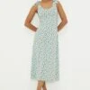 Dorothy Perkins Green Ditsy Tie Shoulder Midi Dress 1 Dorothy Perkins Green Ditsy Tie Shoulder Midi Dress -Perkindo Store bqq12014 green xl