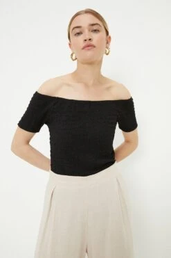 New Release 3 Dorothy Perkins Textured Jersey Bardot