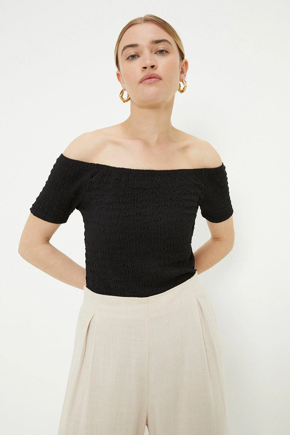 Dorothy Perkins Textured Jersey Bardot 3 Dorothy Perkins Textured Jersey Bardot