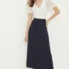 Dorothy Perkins Tall Navy Midi Skirt