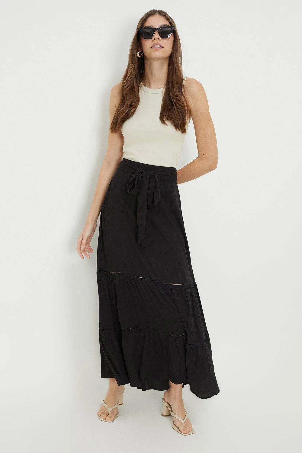 Dorothy Perkins Tiered Trim Maxi Skirt 3 Dorothy Perkins Tiered Trim Maxi Skirt