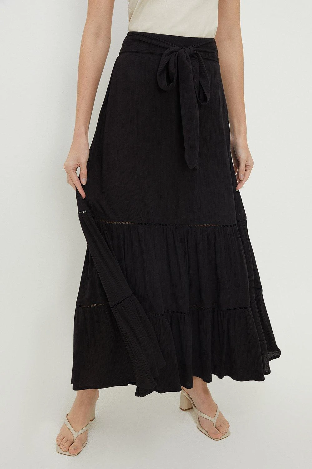 Dorothy Perkins Tiered Trim Maxi Skirt 4 Dorothy Perkins Tiered Trim Maxi Skirt - Image 2