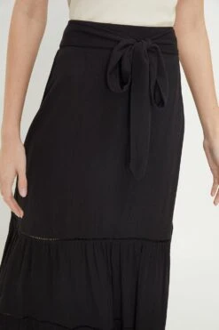 Dorothy Perkins Tiered Trim Maxi Skirt 9 Dorothy Perkins Tiered Trim Maxi Skirt -Perkindo Store bqq12142 black xl 3