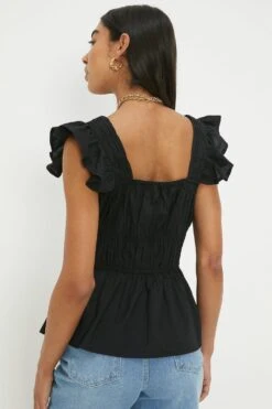 Dorothy Perkins Button Front Cami Blouse 8 Dorothy Perkins Button Front Cami Blouse -Perkindo Store bqq12143 black xl 2