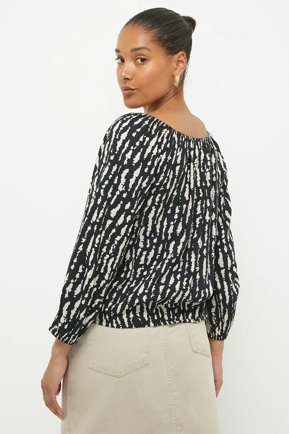 Dorothy Perkins Mono Bardot Top 5 Dorothy Perkins Mono Bardot Top - Image 3