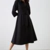 Dorothy Perkins Black Midi Shirt Dress -Perkindo Store bqq12193 black xl