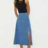 Dorothy Perkins Denim Midi Skirt -Perkindo Store bqq12207 mid20wash xl