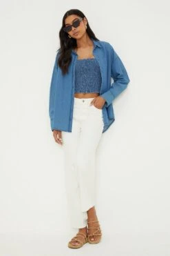 Dorothy Perkins Oversized Denim Shirt