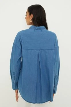 Dorothy Perkins Oversized Denim Shirt 8 Dorothy Perkins Oversized Denim Shirt -Perkindo Store bqq12210 mid20wash xl 2