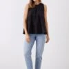 Dorothy Perkins Smock Tiered Shell Blouse -Perkindo Store bqq12218 black xl