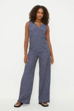 Dorothy Perkins Tall Blue Spot Built Up Cami -Perkindo Store bqq12237 navy xl 3