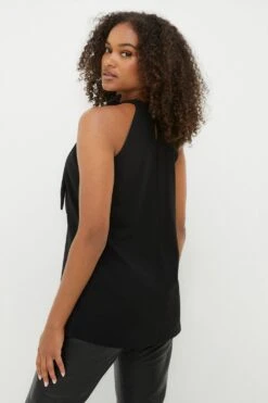 Dorothy Perkins Tall Black Tie Halter Cami -Perkindo Store bqq12239 black xl 2