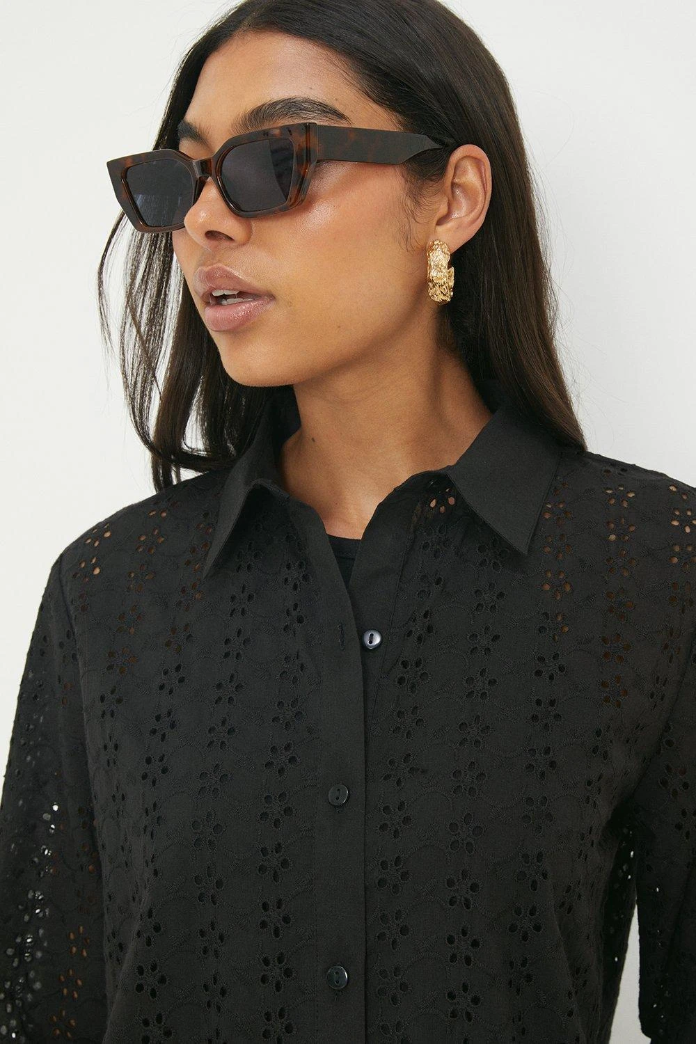 Dorothy Perkins Broderie Shirt 4 Dorothy Perkins Broderie Shirt - Image 2