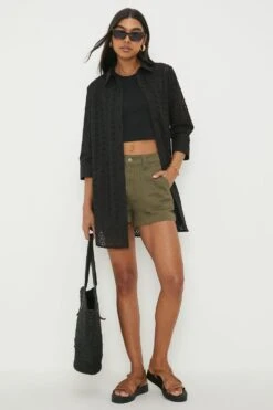 Dorothy Perkins Broderie Shirt 9 Dorothy Perkins Broderie Shirt -Perkindo Store bqq12246 black xl 3