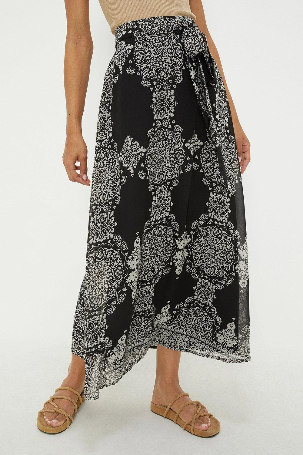 Dorothy Perkins Chiffon Printed Midi Skirt 4 Dorothy Perkins Chiffon Printed Midi Skirt - Image 2