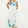 Dorothy Perkins Ivory Strappy Embroidered Midi Dress 1 Dorothy Perkins Ivory Strappy Embroidered Midi Dress -Perkindo Store bqq12304 ivory xl