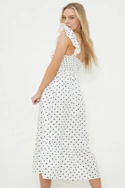 Dorothy Perkins Petite White Ruffle Strap Midi 9 Dorothy Perkins Petite White Ruffle Strap Midi -Perkindo Store bqq12329 white xl 3