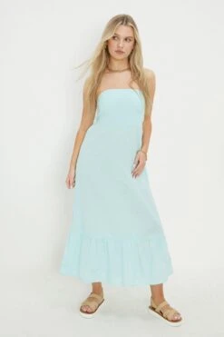 Dorothy Perkins Petite Bandeau Frill Hem Midi Dress -Perkindo Store bqq12331 blue xl 2