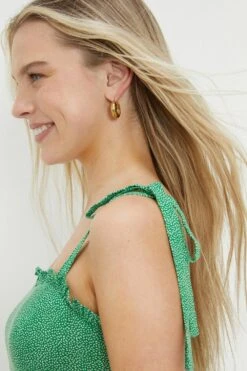 Dorothy Perkins Petite Green Spot Strappy Mini Dress -Perkindo Store bqq12371 green xl 1