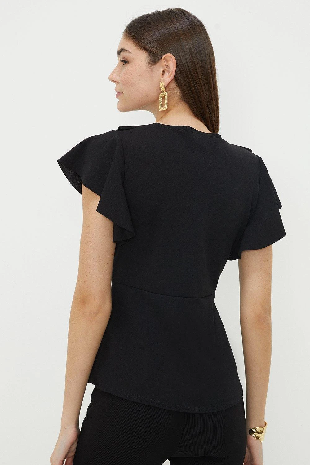 Dorothy Perkins Frill Detail Peplum Top 5 Dorothy Perkins Frill Detail Peplum Top - Image 3