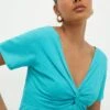Dorothy Perkins Twist Front Top 1 Dorothy Perkins Twist Front Top -Perkindo Store bqq12417 aqua xl