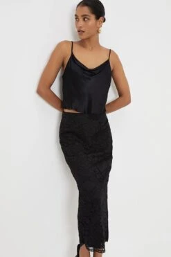 Dorothy Perkins Lace Pencil Midi Skirt 8 Dorothy Perkins Lace Pencil Midi Skirt -Perkindo Store bqq12423 black xl 2