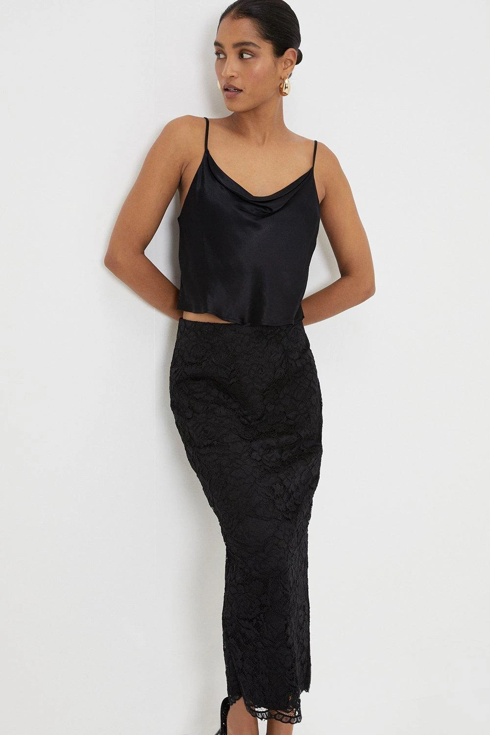 Dorothy Perkins Lace Pencil Midi Skirt 5 Dorothy Perkins Lace Pencil Midi Skirt - Image 3