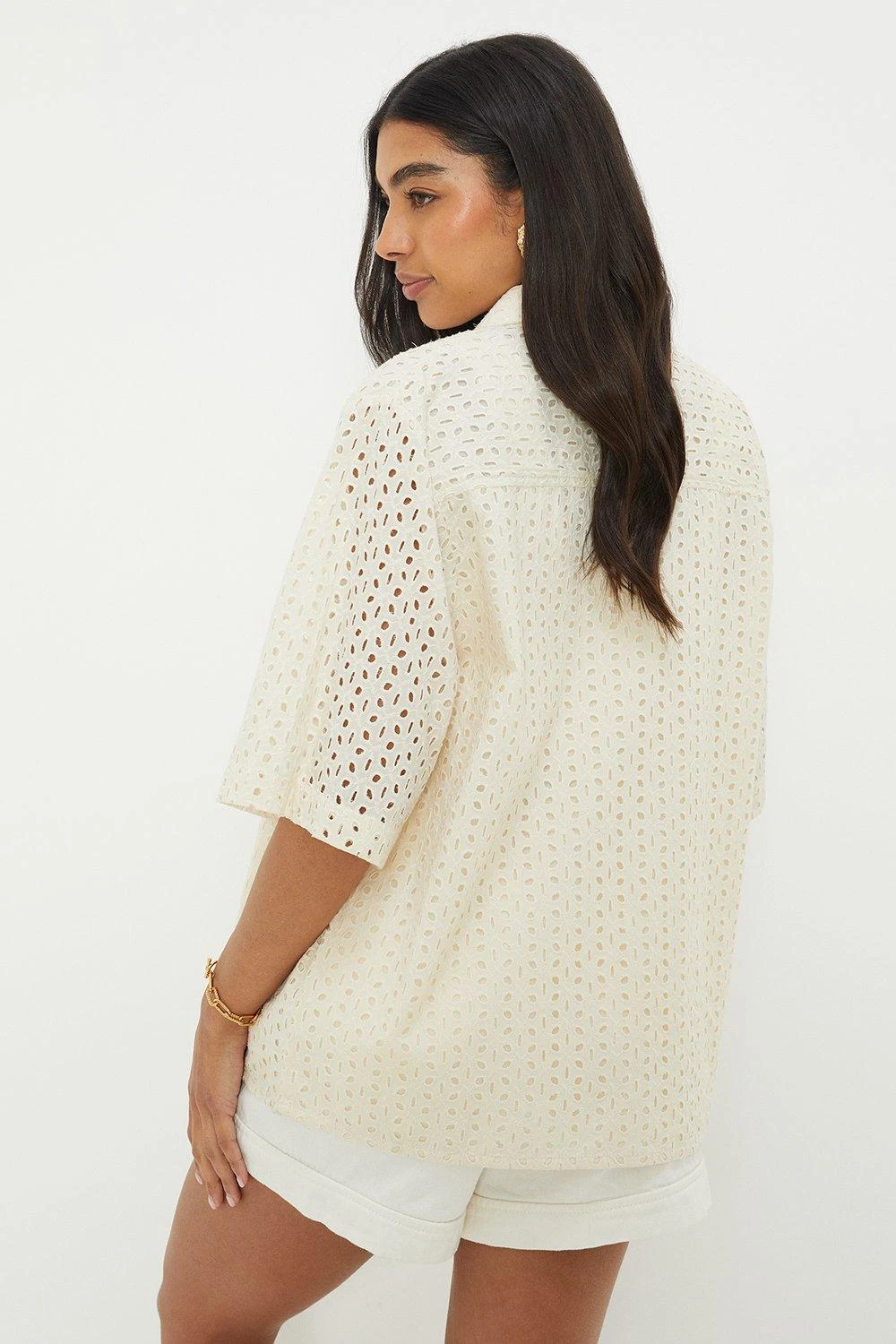 Dorothy Perkins Broderie Oversized Shirt 5 Dorothy Perkins Broderie Oversized Shirt - Image 3