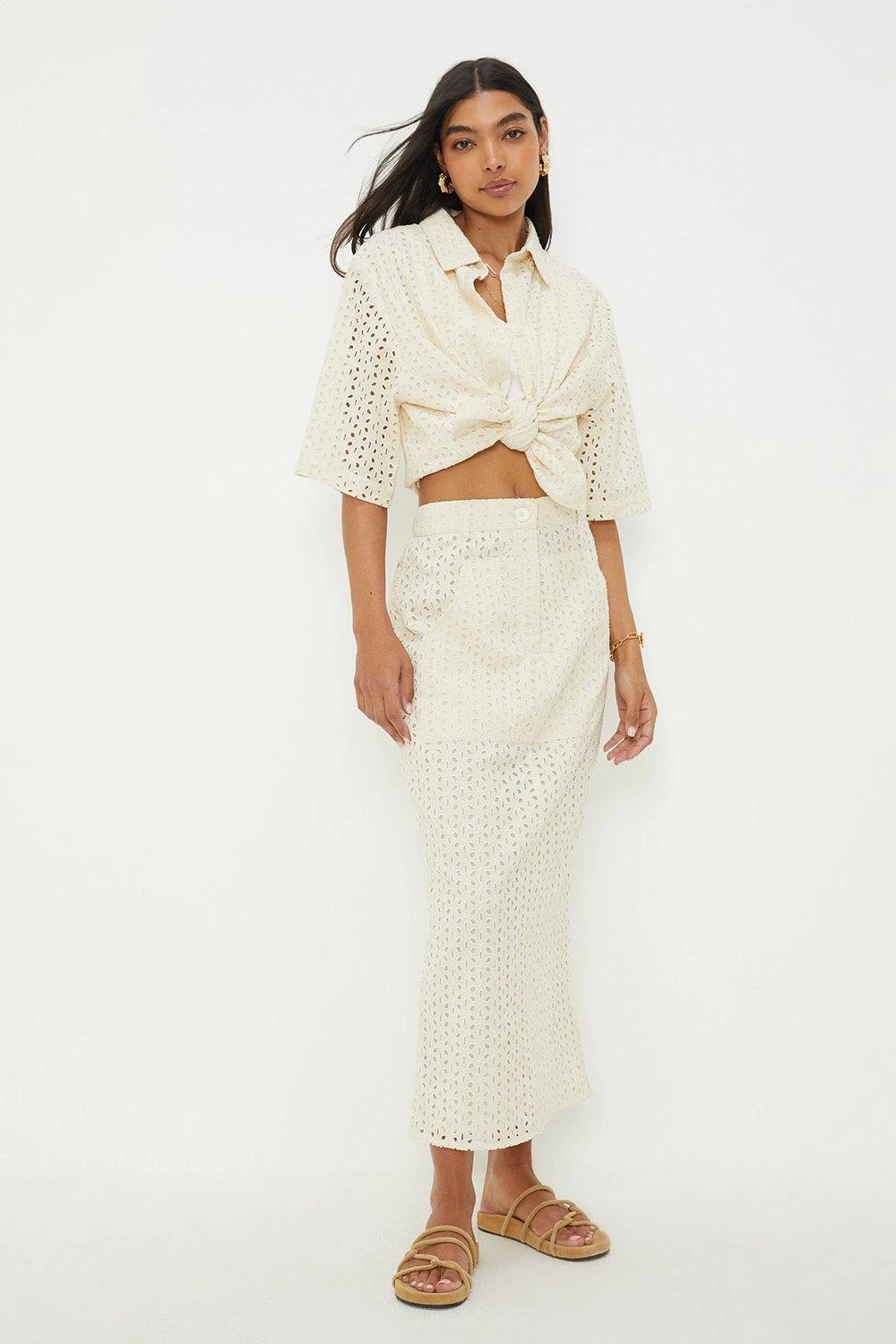 Dorothy Perkins Broderie Oversized Shirt 6 Dorothy Perkins Broderie Oversized Shirt - Image 4