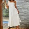 Dorothy Perkins Cutwork Bandeau Midi Dress 2 Dorothy Perkins Cutwork Bandeau Midi Dress -Perkindo Store bqq12449 ivory xl