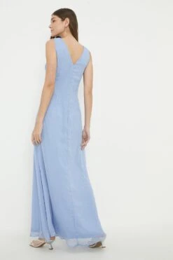 Dorothy Perkins Embellished Chiffon Bias Midi Dress 8 Dorothy Perkins Embellished Chiffon Bias Midi Dress -Perkindo Store bqq12452 blue xl 2