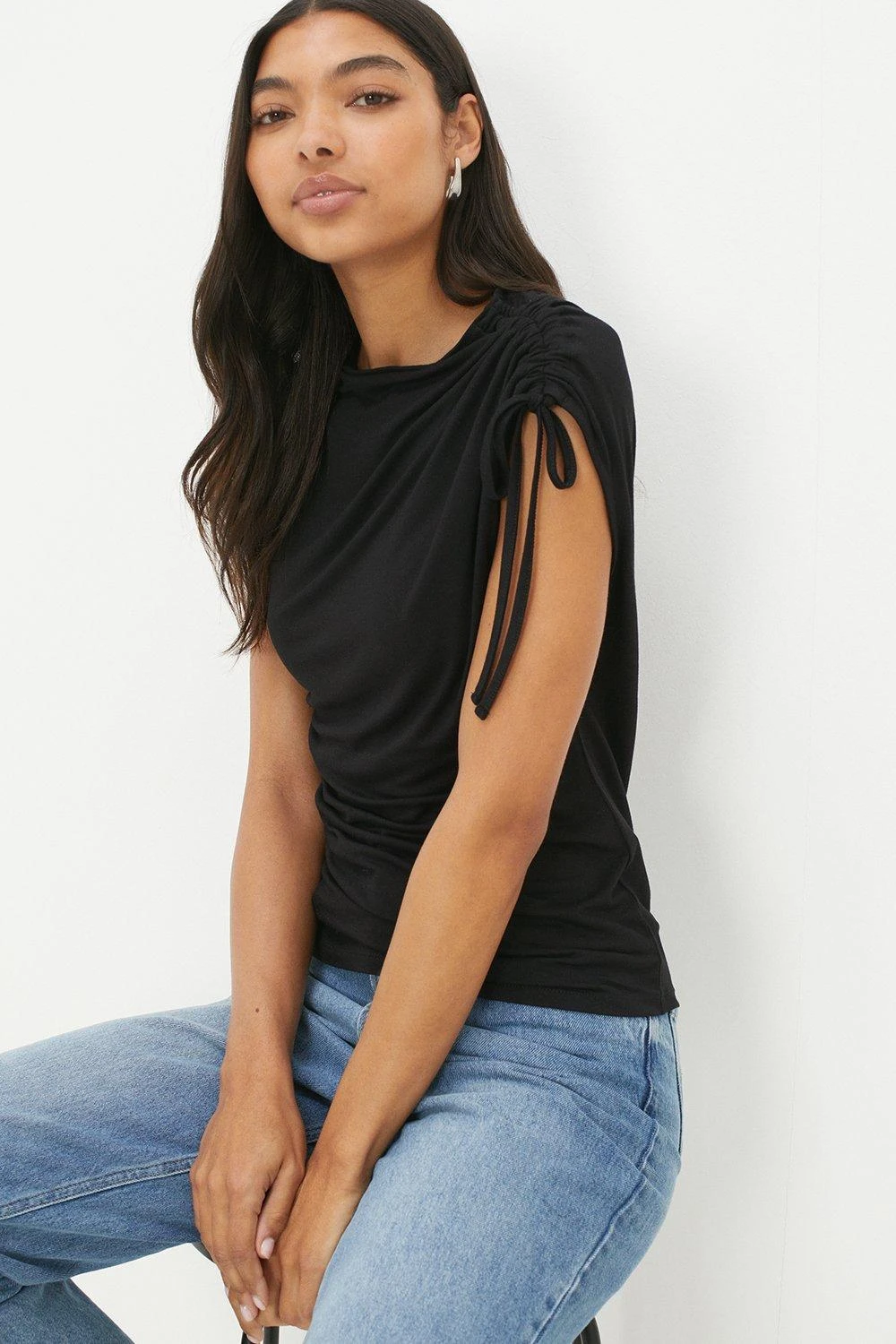 Dorothy Perkins Ruched Side Sleeveless Top 4 Dorothy Perkins Ruched Side Sleeveless Top - Image 2