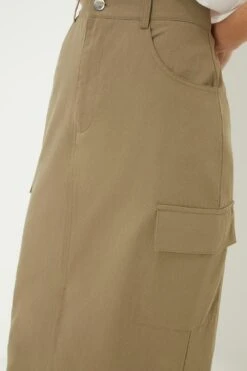 Dorothy Perkins Midaxi Cargo Skirt -Perkindo Store bqq12532 khaki xl 3