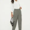 Dorothy Perkins Cargo Pocket Tailored Trousers -Perkindo Store bqq12577 khaki xl