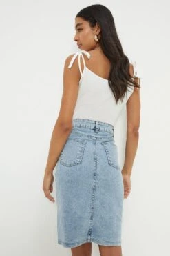 Dorothy Perkins Midi Denim Skirt -Perkindo Store bqq12580 acid20wash20light20blue xl 2
