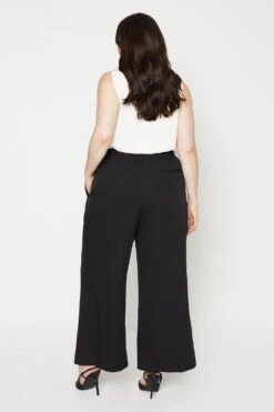 Dorothy Perkins Curve Black Wide Leg Trousers -Perkindo Store bqq12592 black xl 2