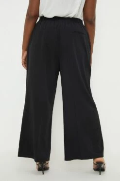 Dorothy Perkins Curve Black Wide Leg Trousers -Perkindo Store bqq12592 black xl 3