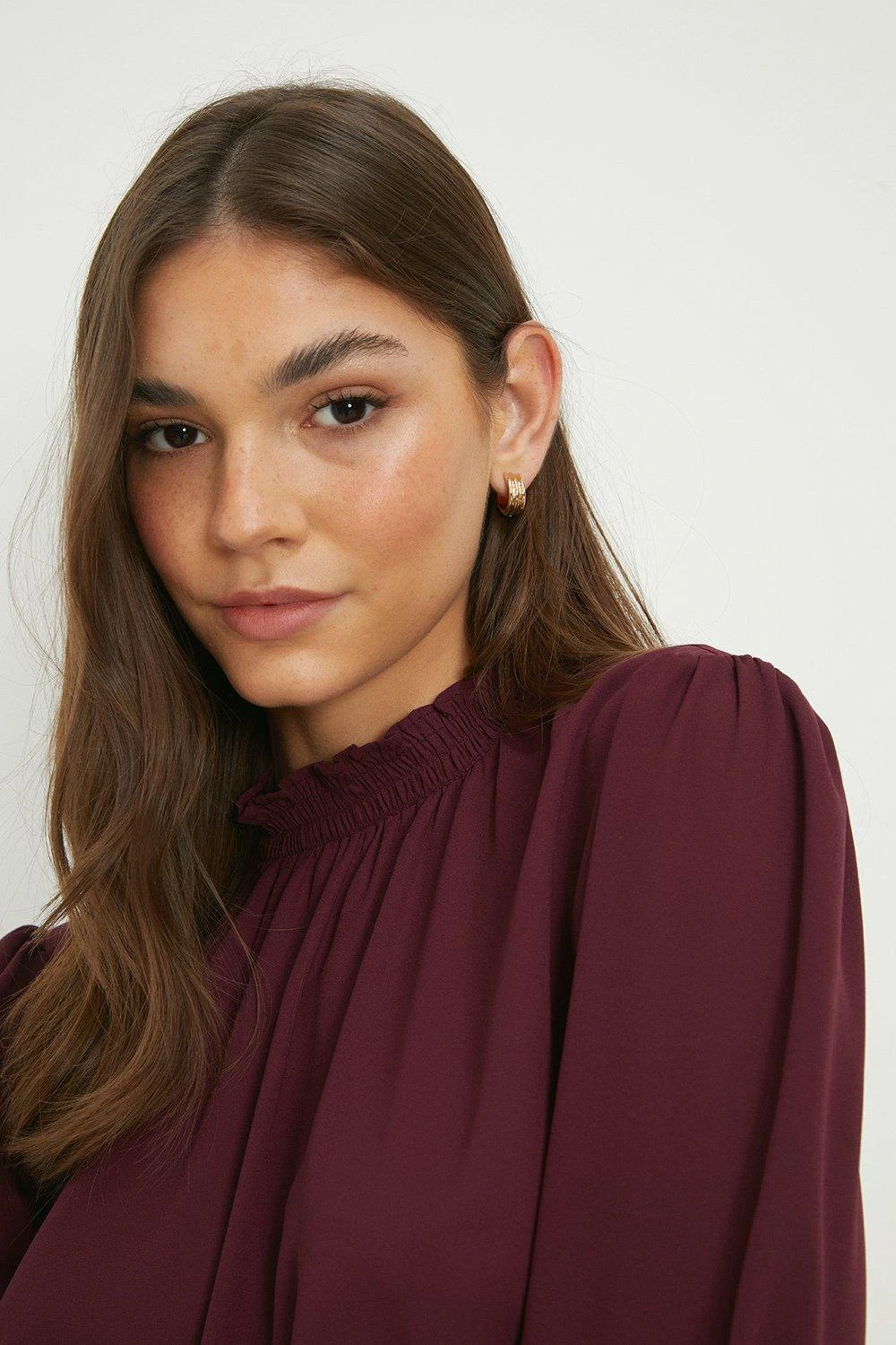 Dorothy Perkins Tall Shirred Hem Short Sleeve Blouse 5 Dorothy Perkins Tall Shirred Hem Short Sleeve Blouse - Image 3