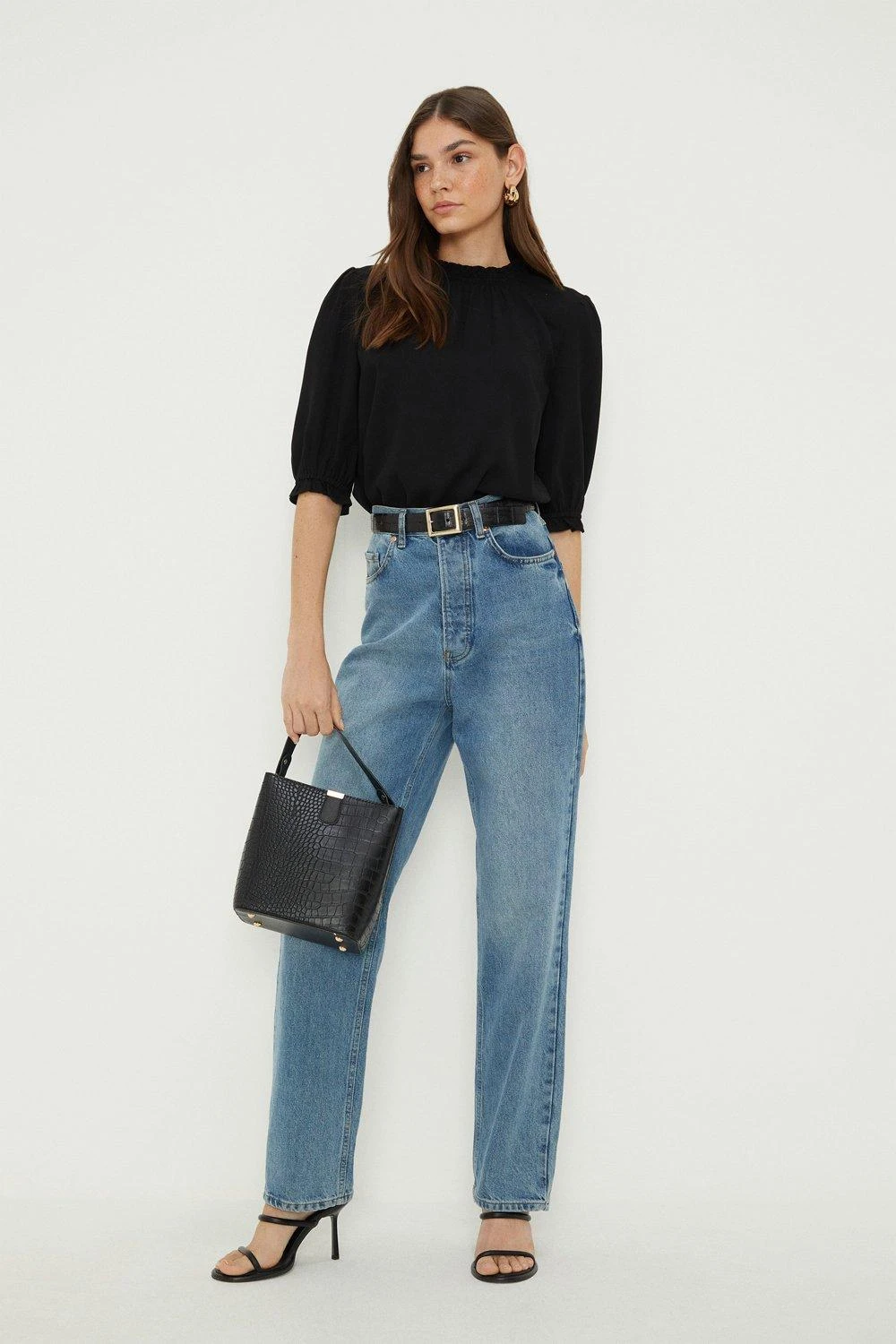 Dorothy Perkins Shirred Hem Short Sleeve Blouse 6 Dorothy Perkins Shirred Hem Short Sleeve Blouse - Image 4