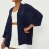 Dorothy Perkins Longline Knitted Cardigan 1 Dorothy Perkins Longline Knitted Cardigan -Perkindo Store bqq13178 navy xl