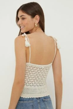 Dorothy Perkins Petite Crochet Tie Detail Sleeveless Top 7 Dorothy Perkins Petite Crochet Tie Detail Sleeveless Top -Perkindo Store bqq13186 neutral xl 2