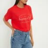 Dorothy Perkins Vacanes Front Print Tee 1 Dorothy Perkins Vacanes Front Print Tee -Perkindo Store bqq13311 red xl