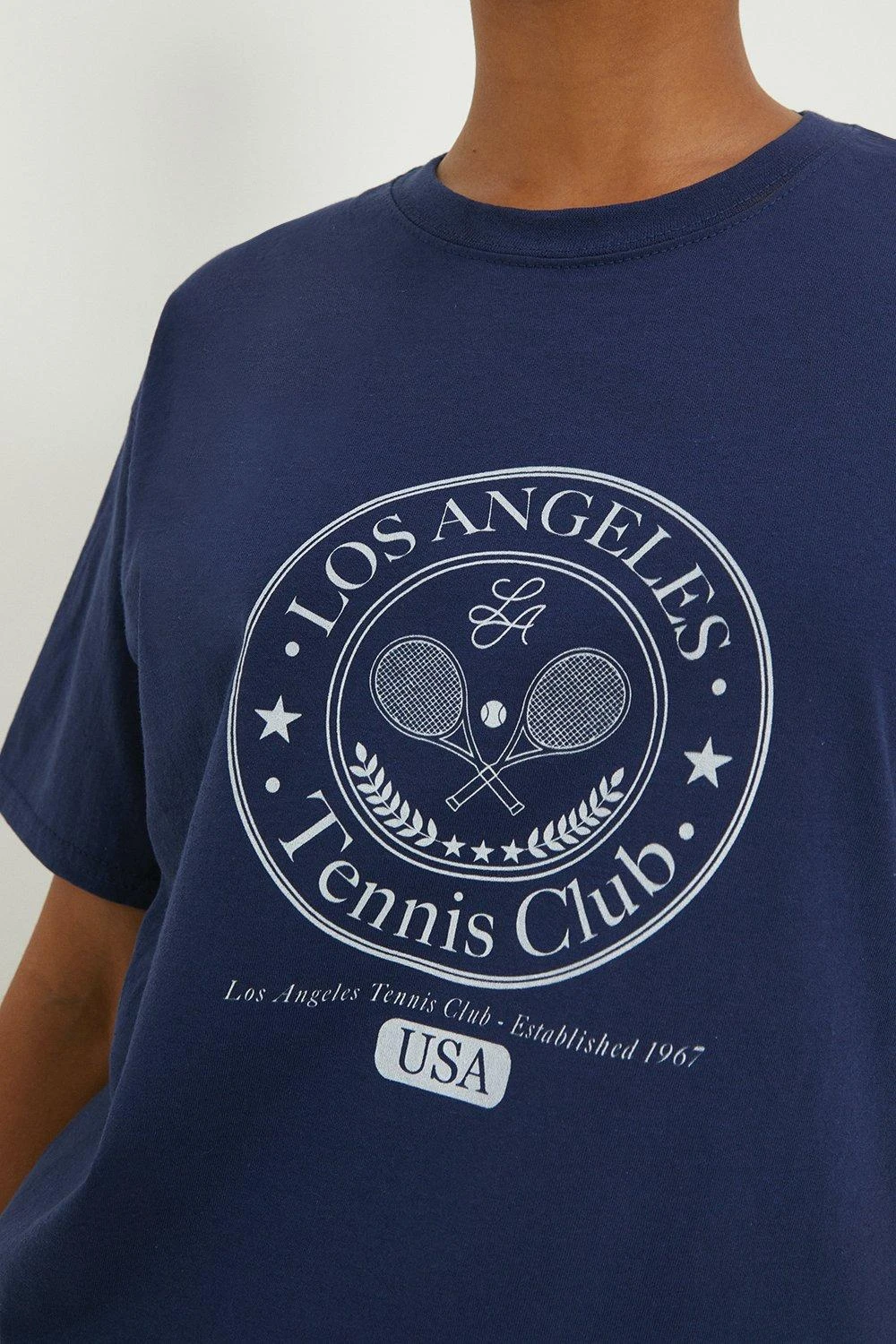 Dorothy Perkins Tennis Club Front Print Tee 4 Dorothy Perkins Tennis Club Front Print Tee - Image 2