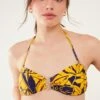 Accessorize Palm Print Bandeau Bikini Top 2 Accessorize Palm Print Bandeau Bikini Top -Perkindo Store m5045463502659 blue xl