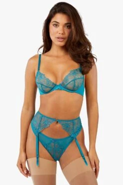 Playful Promises Marsha Embroidery And Rings Suspender 9 Playful Promises Marsha Embroidery And Rings Suspender -Perkindo Store m5053596641800 teal xl 3