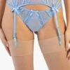 Playful Promises Fallon Blue Lace Suspender